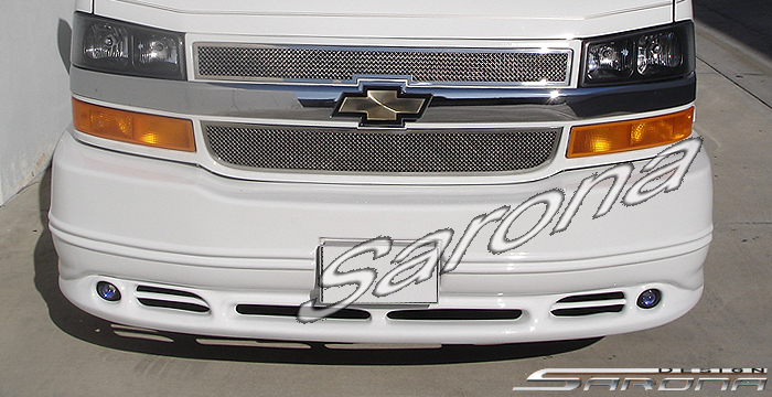 Custom GMC Savana Van  All Styles Front Bumper (2003 - 2025) - $650.00 (Part #GM-013-FB)